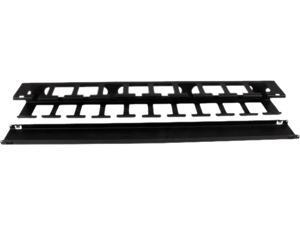 StarTech.com 1U Horizontal Finger Duct Rack Cable Management Panel with Cover StarTech.com 1U Horizontal Finger Duct Rack Cable Management Panel with Cover