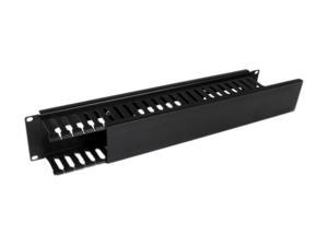 StarTech.com 2U Horizontal Finger Duct Rack Cable Management Panel with Cover StarTech.com 2U Horizontal Finger Duct Rack Cable Management Panel with Cover