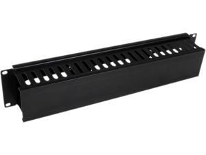 StarTech.com 2U Horizontal Finger Duct Rack Cable Management Panel with Cover StarTech.com 2U Horizontal Finger Duct Rack Cable Management Panel with Cover
