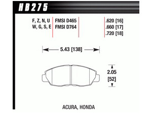 Hawk Performance HB275N.620 Disc Brake Pad