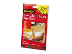 3M 822P Heavyweight 4 x 6 Clear Label Protector Tape Sheets Two 25 Sheet Pads Pack 3M 822P Heavyweight 4 x 6 Clear Label Protector Tape Sheets Two 25 Sheet Pads Pack