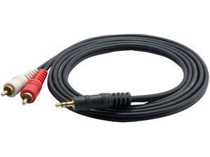 PylePro PCBL42FT6 12 Gauge 6Ft RCA Male To 3.5mm'' Male Cable PylePro PCBL42FT6 12 Gauge 6Ft RCA Male To 3.5mm'' Male Cable