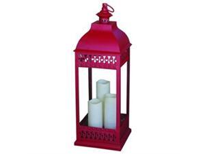 Smart Solar 80070 San Nicola Triple LED Candle Lantern - Red Smart Solar 80070 San Nicola Triple LED Candle Lantern - Red