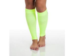 Remedy Calf Compression Running Sleeve Socks - Large-Neon Remedy Calf Compression Running Sleeve Socks - Large-Neon