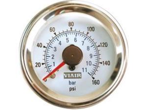 VIAIR 90082 2" Dual Needle Gauge - Black Face - Illuminated -160 PSI VIAIR 90082 2" Dual Needle Gauge - Black Face - Illuminated -160 PSI