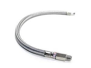 VIAIR 92791 24" Stainless Steel Braided Leader Hose with Check Valve VIAIR 92791 24" Stainless Steel Braided Leader Hose with Check Valve