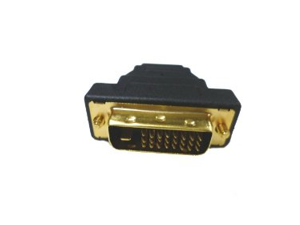 DVI-D Dual Link Male to HDMI Female Adapter - Adapts DVI to HDMI - Vice Versa DVI-D Dual Link Male to HDMI Female Adapter - Adapts DVI to HDMI - Vice Versa