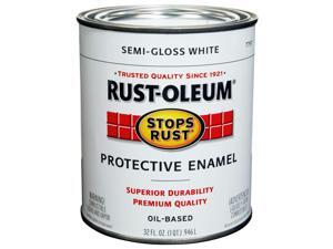 Rustoleum 7797-502 Protective Enamel Oil-Based Paint, Semi-Gloss White - 1 Quart Rustoleum 7797-502 Protective Enamel Oil-Based Paint, Semi-Gloss White - 1 Quart