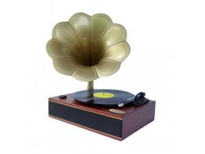Pyle Classic Horn Phonograph/Turntable With USB-To-PC Connection And Aux-In (Mahogany) Pyle Classic Horn Phonograph/Turntable With USB-To-PC Connection And Aux-In (Mahogany)