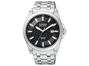 Citizen Eco-Drive WR100 Sapphire Glass Black Dial Men's watch #BM7100 ...