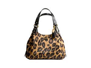 Coach Madison Ocelot Leopard Animal Print Maggie Bag Purse Brown