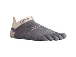 Injinji Unisex Run 2.0 Lightweight No-Show Nuwool Socks, Charcoal Black, Medium Injinji Unisex Run 2.0 Lightweight No-Show Nuwool Socks, Charcoal Black, Medium
