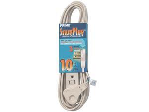 PRIME EC940610 Snug Plug 3-Outlet Household Extension Cord, Almond PRIME EC940610 Snug Plug 3-Outlet Household Extension Cord, Almond