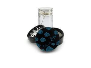 UV Printed on Black Grinder Aluminum + Glass Jar Paper Plane UV Printed on Black Grinder Aluminum + Glass Jar Paper Plane