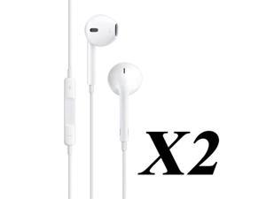 Gearonic Earphone Earbud w/Mic Volume Remote for iPhone 5 4S iPad iPod Touch Nano (2 Pair)