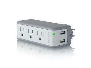 BELKIN BZ103050-TVL Mini Surge Protctor With USB Charger BELKIN BZ103050-TVL Mini Surge Protctor With USB Charger