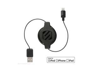 SCOSCHE I2R Strikeline Pro Retractable Charge and Sync Cable for Lightning Devices - Retail Packaging - Black SCOSCHE I2R Strikeline Pro Retractable Charge and Sync Cable for Lightning Devices - Retail Packaging - Black