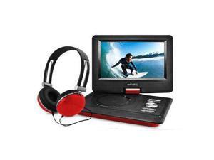 Ematic EPD116 Portable DVD Player - 10" Display - 1024 x 600 - Red - DVD-R, CD-R - DVD Video, Video CD, MP4, DivX - CD-DA, MP3 - Lithium Polymer Ematic EPD116 Portable DVD Player - 10" Display - 1024 x 600 - Red - DVD-R, CD-R - DVD Video, Video CD, MP4, DivX - CD-DA, MP3 - Lithium Polymer