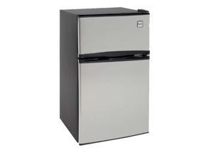 Avanti Energy Star 3.1 Cu. Ft. Two Door Compact Refrigerator/Freezer - Black and Stainless Steel Avanti Energy Star 3.1 Cu. Ft. Two Door Compact Refrigerator/Freezer - Black and Stainless Steel
