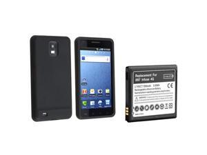 Black Soft Gel Silicone Skin Case+Li-lon Battery compatible with Samsung© Infuse 4G i997 AT&T Black Soft Gel Silicone Skin Case+Li-lon Battery compatible with Samsung© Infuse 4G i997 AT&T
