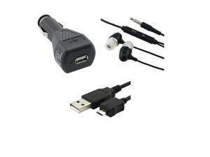 Car Charger+USB Data Cord+Headset Compatible With Samsung© Infuse 4G Car Charger+USB Data Cord+Headset Compatible With Samsung© Infuse 4G