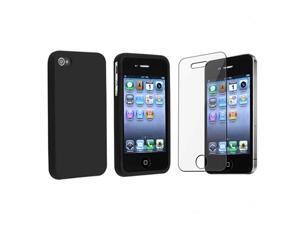 2in1 BLACK SILICONE RUBBER Case Cover SKIN compatible with Verizon ATT iPhone® 4 s 4S 4GS 4G 2in1 BLACK SILICONE RUBBER Case Cover SKIN compatible with Verizon ATT iPhone® 4 s 4S 4GS 4G