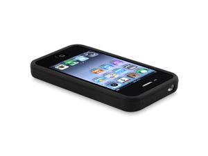 Insten Silicone Skin Case for Apple iPhone 4 AT&T / Verizon / iPhone 4S, Black Insten Silicone Skin Case for Apple iPhone 4 AT&T / Verizon / iPhone 4S, Black