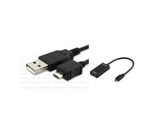 eForCity Micro USB to HDMI MHL Adapter Type A+eForCity Cable Compatible with HTC EVO 3D Amaze