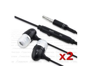 2X INSTEN IN-EAR Headset w/ Mic compatible with iPhone® 4 4S 3 GS G 4TH 2X INSTEN IN-EAR Headset w/ Mic compatible with iPhone® 4 4S 3 GS G 4TH
