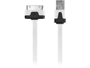 Iessentials Ipl-Fdc-Wt 30-Pin Charge/Sync Flat Cable, 3.3Ft ,White Iessentials Ipl-Fdc-Wt 30-Pin Charge/Sync Flat Cable, 3.3Ft ,White