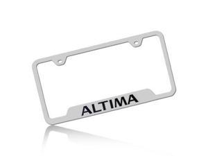 Nissan altima polished steel license plate frame #5