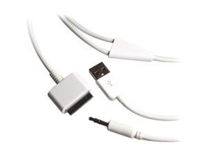 4XEM 30-Pin To 3.5mm Mini Jack Plus USB Charging For iPhone/iPod/iPad 4XEM 30-Pin To 3.5mm Mini Jack Plus USB Charging For iPhone/iPod/iPad