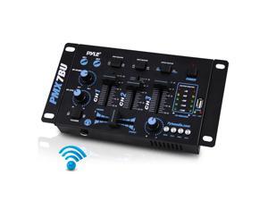Pyle Bluetooth 3-Channel DJ MP3 Mixer, Mic-Talkover, USB Flash Reader, Dual RCA & Microphone Inputs, Headphone Jack Pyle Bluetooth 3-Channel DJ MP3 Mixer, Mic-Talkover, USB Flash Reader, Dual RCA & Microphone Inputs, Headphone Jack