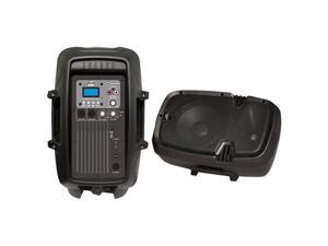8'' 600 Watt Powered Two-Way PA Speaker with MP3/USB/3.5mm Input 8'' 600 Watt Powered Two-Way PA Speaker with MP3/USB/3.5mm Input