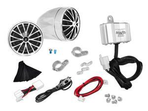 Pyle - 400 Watts Motorcycle/ATV/Snowmobile Mount Amplifier w/Dual handle-bar Mount Weatherproof speakers w/MP3/Ipod Input Pyle - 400 Watts Motorcycle/ATV/Snowmobile Mount Amplifier w/Dual handle-bar Mount Weatherproof speakers w/MP3/Ipod Input