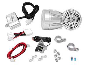 Pyle - 300 Watts Motorcycle/ATV/Snowmobile Mount Amplifier w/Dual handle-bar Mount Aluminium Diacast Weatherproof speakers w/MP3/Ipod Input and USB Charger Pyle - 300 Watts Motorcycle/ATV/Snowmobile Mount Amplifier w/Dual handle-bar Mount Aluminium Diacast Weatherproof speakers w/MP3/Ipod Input and USB Charger