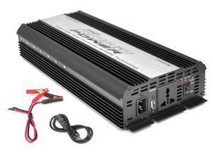 Plug in Car 1,500 Watt 12v DC to 115 Volt AC Power Inverter w/ Modified Sine Wave & 5 Volt USB Outlet Plug in Car 1,500 Watt 12v DC to 115 Volt AC Power Inverter w/ Modified Sine Wave & 5 Volt USB Outlet