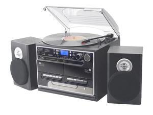 PyleHome - Retro Vintage Bluetooth Wireless Streaming Turntable & Speaker System with Vinyl to USB Recording, Dual Cassette Decks, CD Player, AM/FM Radio, AUX In, Line Out, USB & SD Card Readers PyleHome - Retro Vintage Bluetooth Wireless Streaming Turntable & Speaker System with Vinyl to USB Recording, Dual Cassette Decks, CD Player, AM/FM Radio, AUX In, Line Out, USB & SD Card Readers