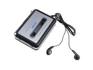 USB Portable Cassette to MP3 Converter Tape-to-MP3 Player w/ Headphones