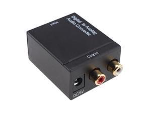 Optical Coax to Analog RCA Audio Converter Adapter Box