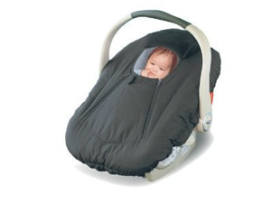 Jolly Jumper Sneak a Peek Sneak-a-Peek Infant Carseat Cover Deluxe - Black