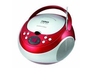 NAXA Electronics NPB-251RD Portable CD Player with AM/FM Stereo Radio NAXA Electronics NPB-251RD Portable CD Player with AM/FM Stereo Radio
