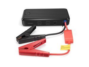 RAVPower Portable Car Jump Starter Power Bank w/12,000 mAh Capacity 500 Amp Boost, 1A & 2A iSmart USB Charging Ports, LED Light & Strobe RAVPower Portable Car Jump Starter Power Bank w/12,000 mAh Capacity 500 Amp Boost, 1A & 2A iSmart USB Charging Ports, LED Light & Strobe