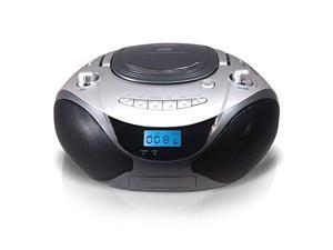 Axess Portable CD/MP3 Boombox with AM/FM Stereo and Aux Input Axess Portable CD/MP3 Boombox with AM/FM Stereo and Aux Input