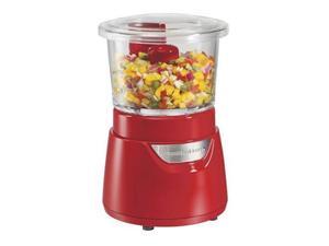 Hamilton Beach 72861 Red 3 Cup Food Chopper with Glass Bowl Hamilton Beach 72861 Red 3 Cup Food Chopper with Glass Bowl