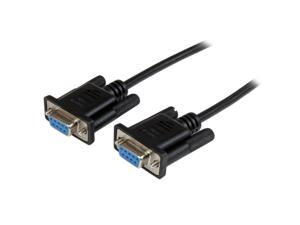 StarTech.com 2m Black DB9 RS232 Serial Null Modem Cable F/F StarTech.com 2m Black DB9 RS232 Serial Null Modem Cable F/F