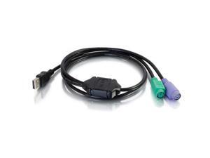 C2G USB to Dual PS/2 Keyboard and Mouse Adapter Cable - keyboard ... (27425) - C2G USB to Dual PS/2 Keyboard and Mouse Adapter Cable - keyboard ... (27425) -