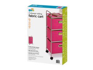 Honey-Can-Do International CRT-02348 3 Drawer Rolling Cart Pink Honey-Can-Do International CRT-02348 3 Drawer Rolling Cart Pink