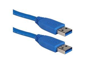 QVS CC2229C-10 10 ft. USB 3.0 & 3.1 Type A Male to Male 5Gbps Blue Cable QVS CC2229C-10 10 ft. USB 3.0 & 3.1 Type A Male to Male 5Gbps Blue Cable