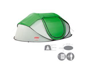 Coleman 2000014782 4 People Pop Up Tent, Green/Silver Coleman 2000014782 4 People Pop Up Tent, Green/Silver